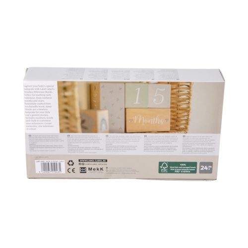 Label Label Fa mérföldkőkockák - Oliva