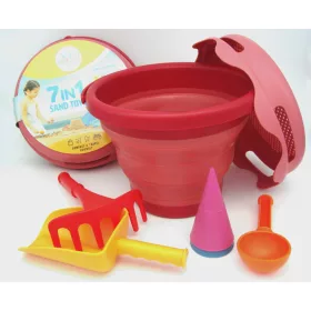 CompacToys - 7 az 1-ben homokozó készlet - Rózsa