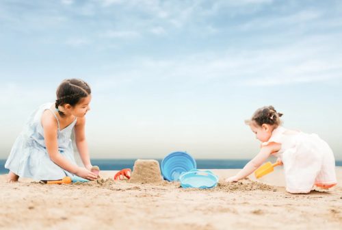 CompacToys - 7 az 1-ben homokozó készlet - Rózsa