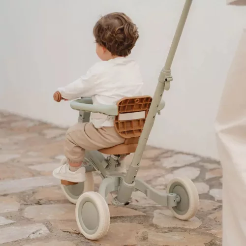 Little Dutch szülőkormányos tricikli - Green