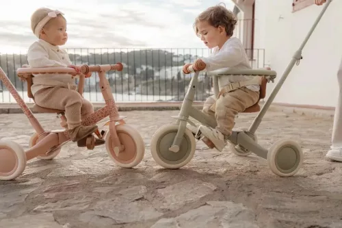 Little Dutch szülőkormányos tricikli - Green