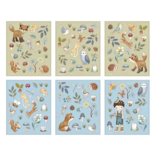 Little Dutch matrica szett - Forest Friends