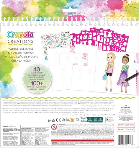 Crayola Creations Divattervező rajzkészlet