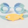 Sunnylife gyerek úszószemüveg - Finn the Fish Aqua Blue 
