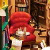 Olvasókuckó-DIY könyvespolc díszítő - Book nook