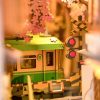 Tokió utcái - Sakura Densya -DIY könyvespolc díszítő Book nook