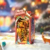 Karácsonyi utca -DIY könyvespolc díszítő - Book nook