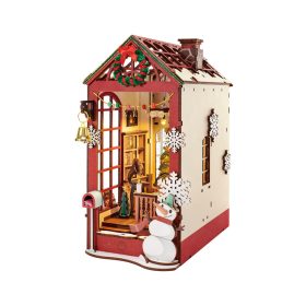   Karácsonyi otthon hangulata - DIY könyvespolc díszítő - Book nook