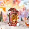 Karácsonyi otthon hangulata - DIY könyvespoc díszítő - Book nook