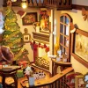 Karácsonyi otthon hangulata - DIY könyvespolc díszítő - Book nook
