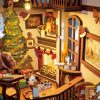 Karácsonyi otthon hangulata - DIY könyvespoc díszítő - Book nook