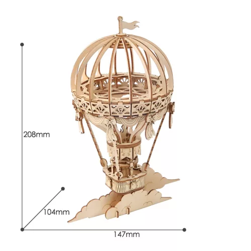 Hőlégballon 3D fapuzzle - 216 db