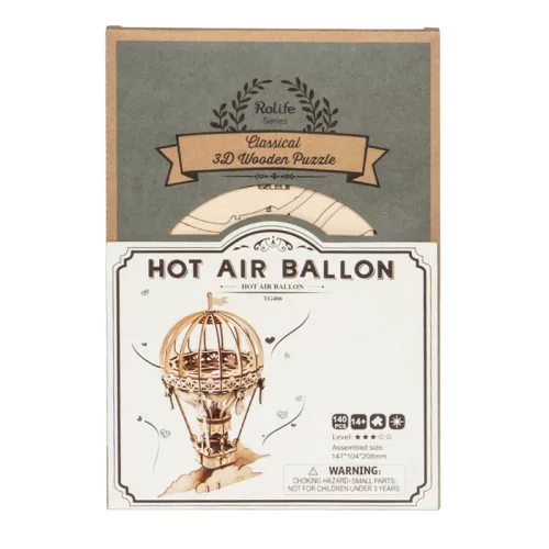 Hőlégballon 3D fapuzzle - 216 db