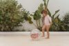 Little Dutch felfújható 3D strandlabda - Ocean Dreams pink