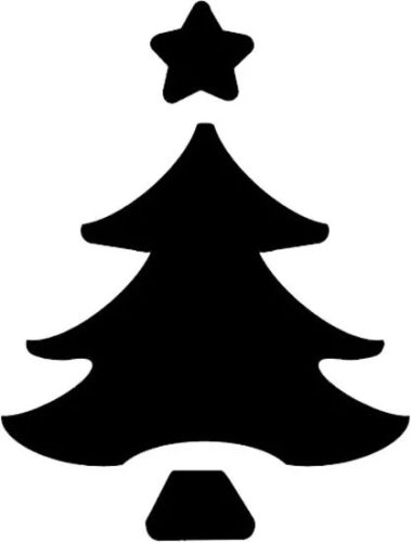 Cre Art formalyukasztó Dekorgumihoz 25 mm Fenyőfa Minta