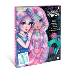 Nebulous Stars - Fekete lapos mandala színező