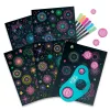Nebulous Stars - Fekete lapos mandala színező