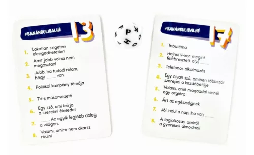 Banán, buli, balhé parti társasjáték