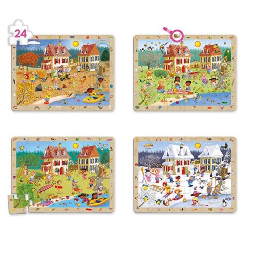 Akros Megfigyelő puzzle készlet - A négy évszak
