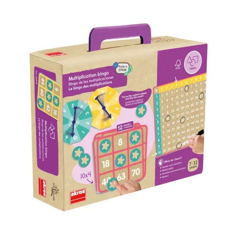Akros Szorzótábla gyakorló bingo