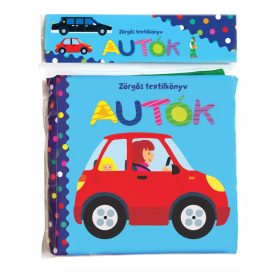 Zörgős textilkönyv - Autók