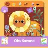Djeco - Böngésző játék kicsiknek - Eduludo Obs Savana