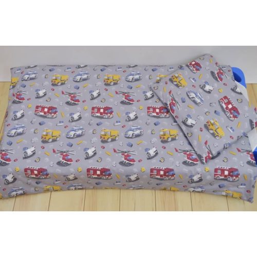 Vészhelyzeti járműves Ovis  ágynemű - 2 részes (paplan, párna)