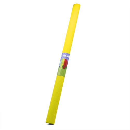 CreArt krepp papír - 50x200cm - Neon sárga