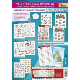   STIEFEL - Tanulói munkalap csomag - 5 munkalap, 1 alátét, filc, - "Angol nyelvtanulás"
