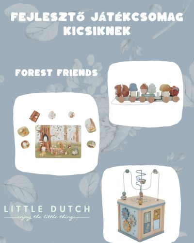 Little Dutch - Fejlesztő játékcsomag kicsiknek - Forest Friends
