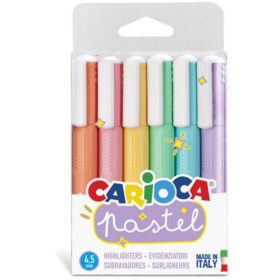 CARIOCA Szövegkiemelő készlet - 6db-os, pasztell színek