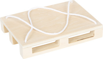 Fa darus teherautó - raklappal