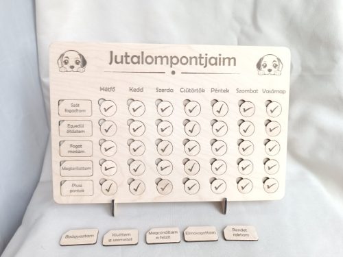 Jutalomtábla - napi tevékenységekhez