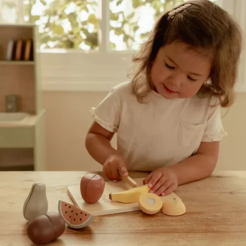 Little Dutch fa gyümölcsszeletelő készlet