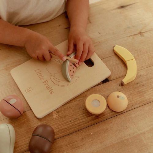 Little Dutch fa gyümölcsszeletelő készlet