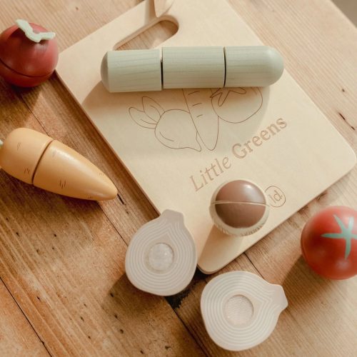 Little Dutch fa zöldségszeletelő készlet