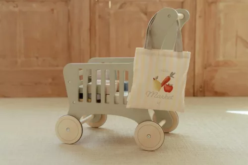 Little Dutch bevásárlókocsi termékekkel