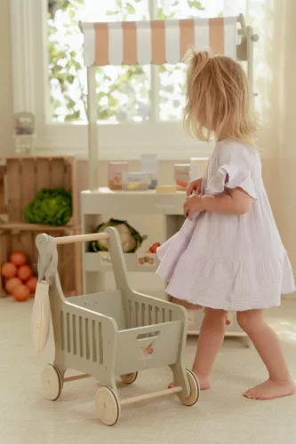 Little Dutch bevásárlókocsi termékekkel