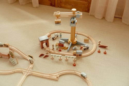 Little Dutch daru készlet vasúti sínpályával