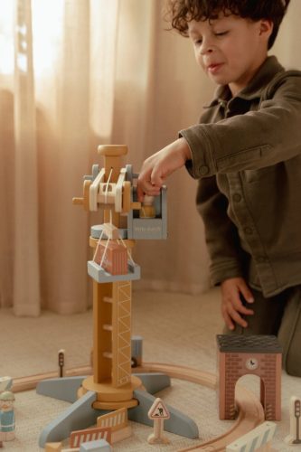 Little Dutch daru készlet vasúti sínpályával