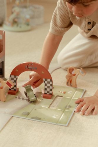 Little Dutch játékkoffer versenypálya