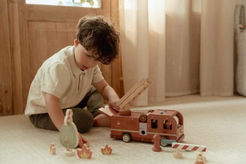 Little Dutch tűzoltóautó kiegészítőkkel