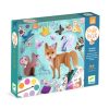 Djeco Kreatív műhely - 6 technika 1 dobozban - Bájos bolyhos - Fluffy box