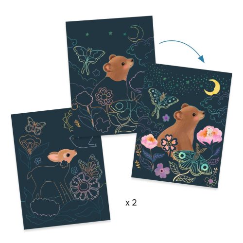 Djeco Kreatív műhely - 6 technika 1 dobozban - Bájos bolyhos - Fluffy box