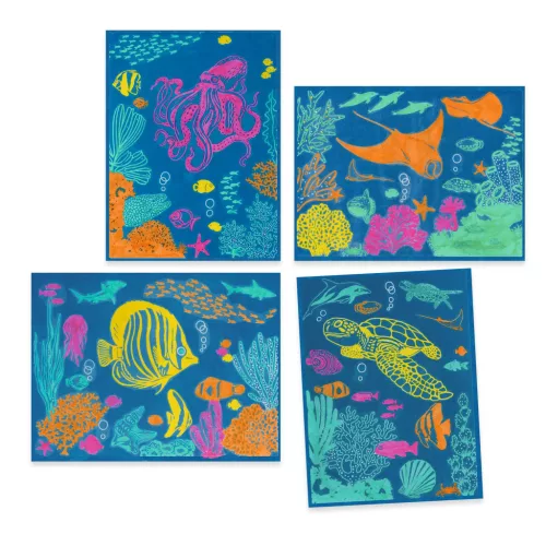 Djeco -Művészeti műhely - Tengermély kék - Ultramarine, Cyanotype