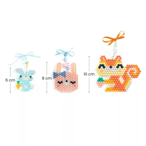 Djeco Artistic Aqua - Vizes gyöngykirakó készlet, Bundás barátok - Furry friends