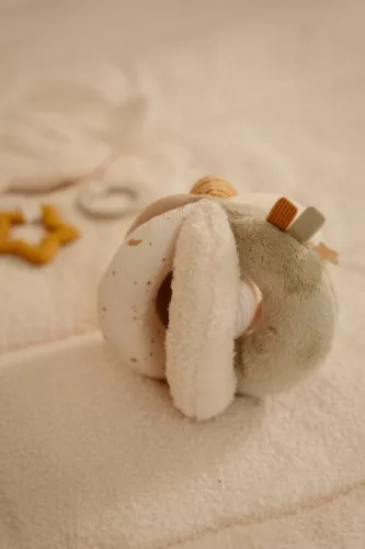 Little Dutch készségfejlesztő plüss labda - Newborn Naturals