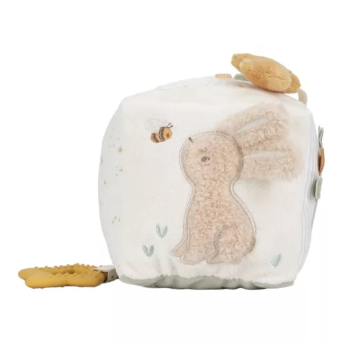 Little Dutch készségfejlesztő plüss kocka - Newborn Naturals