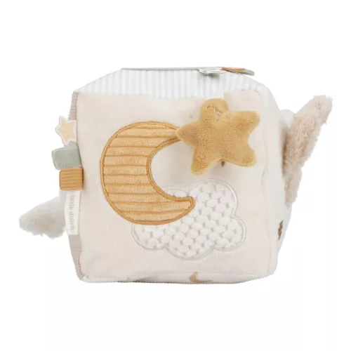 Little Dutch készségfejlesztő plüss kocka - Newborn Naturals