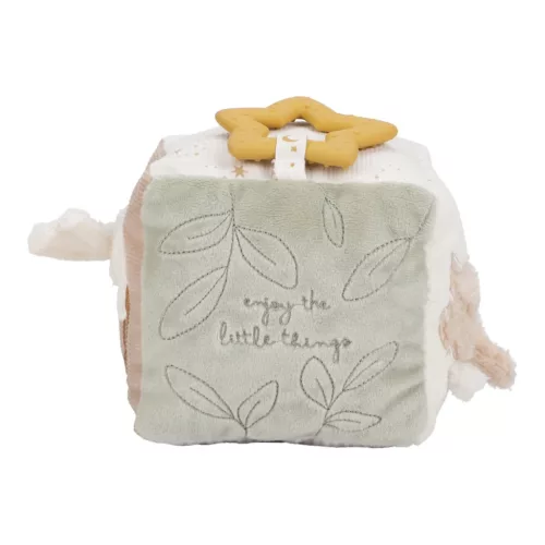 Little Dutch készségfejlesztő plüss kocka - Newborn Naturals